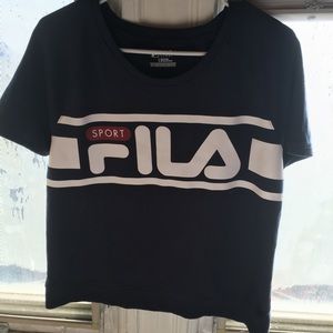 Vintage Fila Short- Sleeve Sweatshirt